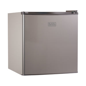 BLACK+DECKER 1.7-cu ft Mini Fridge with Freezer ( Stainless look ) ENERGY STAR