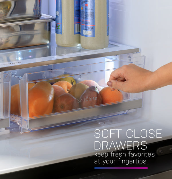 GE Profile Standard-Depth 28.3-cu ft 4 -Door Smart Compatible French Door Refrigerator with Ice Maker with Water Dispenser ( Stainless Steel ) ENERGY STAR Certified