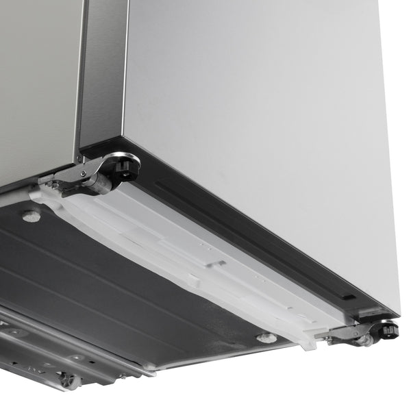 Cosmo Counter-Depth 17.5-cu ft 3 -Door French Door Refrigerator with Ice Maker ( Stainless Steel ) ENERGY STAR Certified