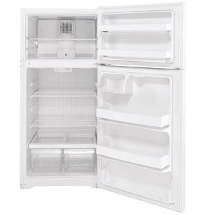 GE 15.6-cu ft Top-Freezer Refrigerator ( White )