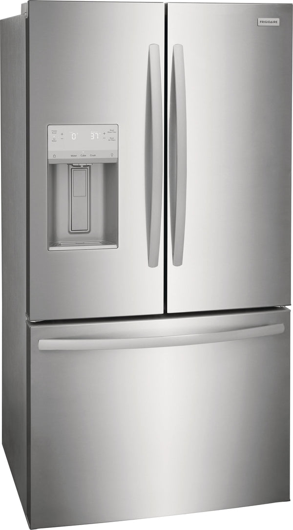 Frigidaire Standard-Depth 27.8-cu ft 3 -Door French Door Refrigerator with Ice Maker with Water and Ice Dispenser ( Fingerprint Resistant Stainless Steel ) ENERGY STAR Certified