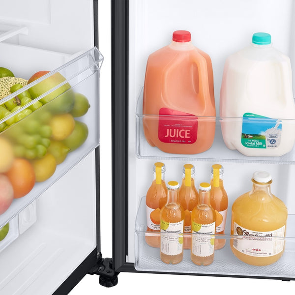 Samsung 27.4-cu ft Side-by-Side Refrigerator with Ice Maker ,Water and Ice Dispenser ( Fingerprint Resistant Black Stainless Steel )