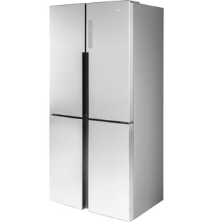 Haier 16.8-Cu. Feet Counter-Depth Bottom-Freezer Refrigerator Ice Maker Optional (sold separately) ( Stainless ) ENERGY STAR Certified