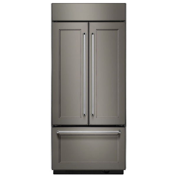 KitchenAid Standard-Depth 20.8-cu ft 3 -Door Built-In French Door Refrigerator with Ice Maker ( Panel Ready )