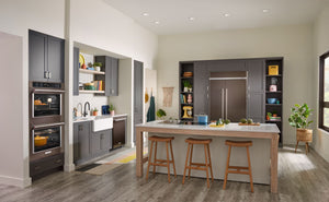 KitchenAid 25.5-cu ft Counter-Depth Side-by-Side Refrigerator Built-In ( Black Stainless Steel with PrintShield Finish )