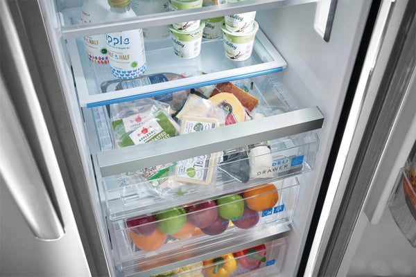 Frigidaire Gallery 22.3-cu ft Counter-Depth Side-by-Side Refrigerator with Ice Maker ,Water and Ice Dispenser ( Fingerprint Resistant Stainless Steel ) ENERGY STAR Certified