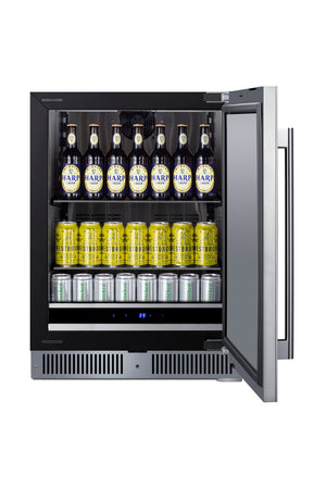 Summit Appliance 3.3-cu ft Built-In Mini Fridge ( Stainless steel )