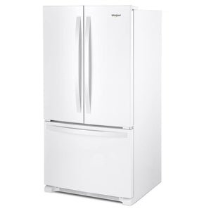Whirlpool Counter-Depth 20-cu ft 3 -Door French Door Refrigerator with Ice Maker ( White ) ENERGY STAR Certified