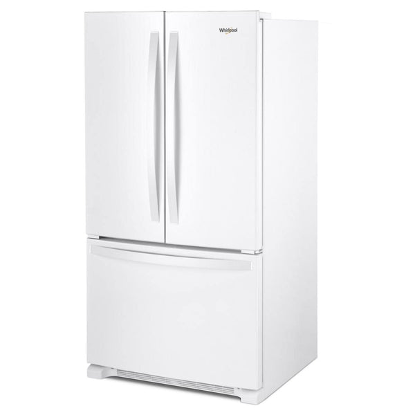 Whirlpool Counter-Depth 20-cu ft 3 -Door French Door Refrigerator with Ice Maker ( White ) ENERGY STAR Certified