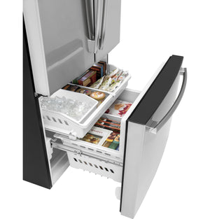 GE Standard-Depth 27-cu ft 3 -Door French Door Refrigerator with Ice Maker with Water Dispenser ( Stainless Steel ) ENERGY STAR Certified