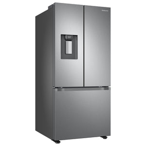 Samsung Standard-Depth 22-cu ft 3 -Door Smart Compatible French Door Refrigerator with Ice Maker with Water Dispenser ( Fingerprint Resistant Stainless Steel ) ENERGY STAR Certified