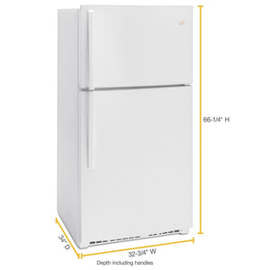 Whirlpool 21.3-cu ft Top-Freezer Refrigerator ( White )