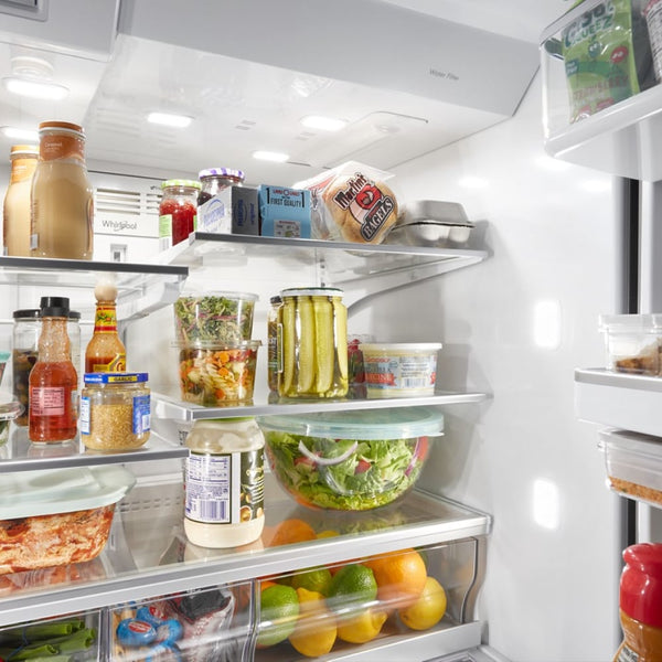 Whirlpool Standard-Depth 26-cu ft 4 -Door French Door Refrigerator with Ice Maker with Water and Ice Dispenser ( Fingerprint Resistant Stainless Steel )