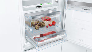 Bosch 800 Series custom panel with Home Connect 9-Cu. Feet Counter-Depth Built-In Bottom-Freezer Refrigerator Panel ready ) ENERGY STAR Certified