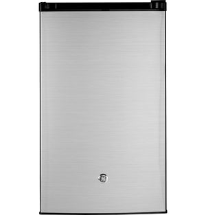 GE 4.4-cu ft Mini Fridge with Freezer ( CleanSteel ) ENERGY STAR