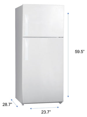 Premium Levella 11.6-cu ft Counter-Depth Top-Freezer Refrigerator ( White )