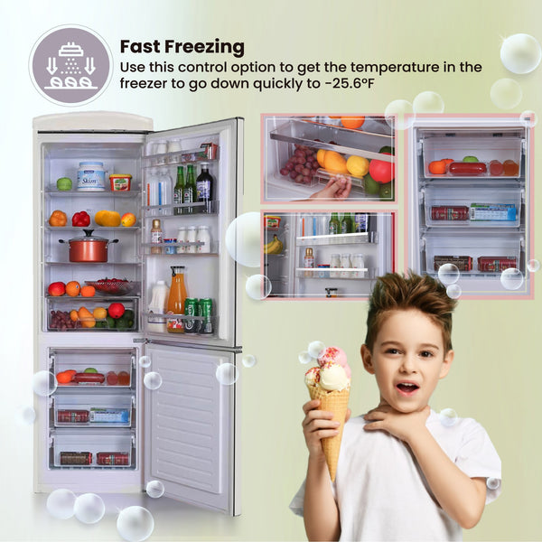 ConServ 10.7-cu ft Standard-Depth Bottom-Freezer Refrigerator Red )