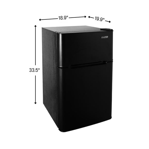 Equator Advanced Appliances 3.2-cu ft Mini Fridge with Freezer ( Black ) ENERGY STAR