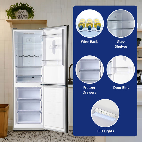 Equator Advanced Appliances 11.50-cu ft Standard-Depth Bottom-Freezer Refrigerator Stainless steel ) ENERGY STAR Certified