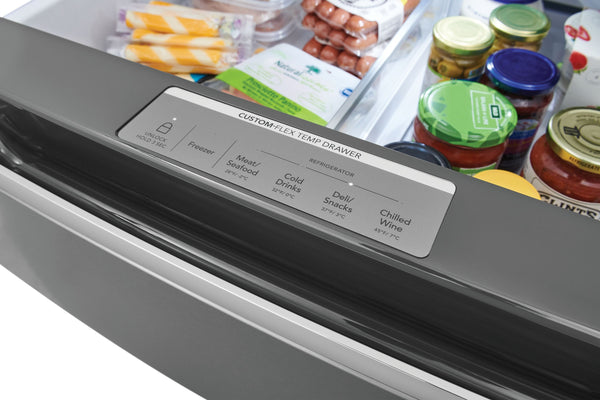 Frigidaire Gallery Standard-Depth 26.3-cu ft 4 -Door French Door Refrigerator with Ice Maker with Water and Ice Dispenser ( Fingerprint Resistant Stainless Steel ) ENERGY STAR Certified