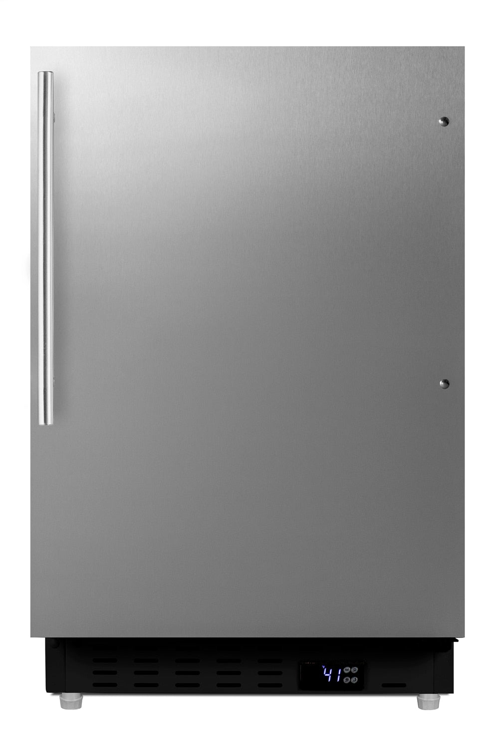 Summit Appliance 3.53-cu ft Built-In Mini Fridge ( Stainless steel door and white cabinet )