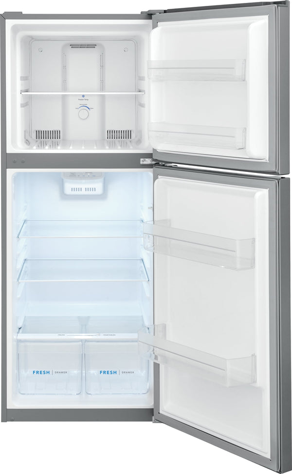 Frigidaire 10.1-cu ft Counter-Depth Top-Freezer Refrigerator ( Fingerprint-Resistant Stainless Look ) Garage Ready ENERGY STAR Certified
