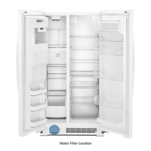 Whirlpool 24.5-cu ft Side-by-Side Refrigerator with Ice Maker ,Water and Ice Dispenser ( White )