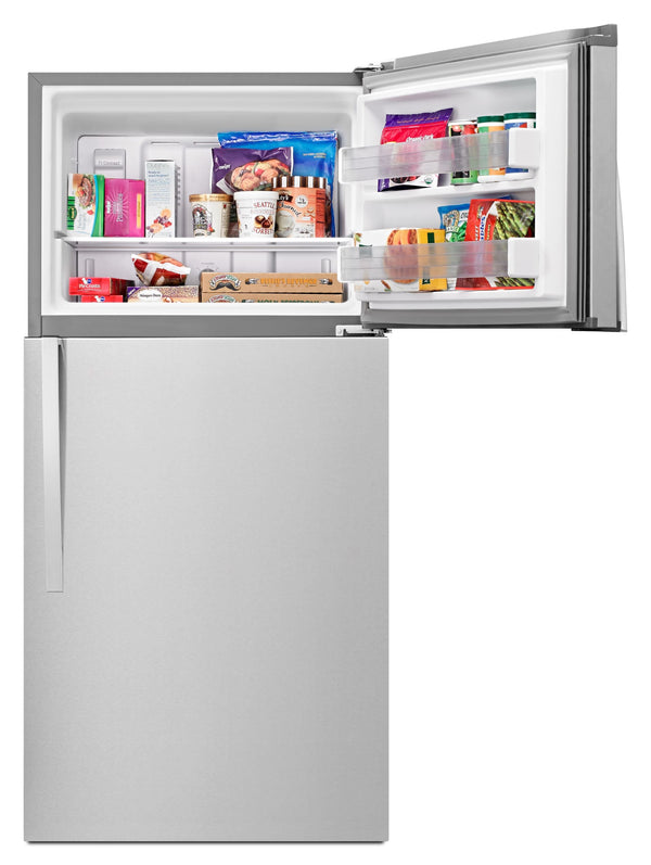Whirlpool 19.1-cu ft Top-Freezer Refrigerator ( Fingerprint Resistant Metallic Steel )