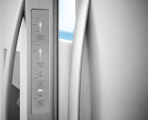 Frigidaire 22.3-cu ft Counter-Depth Side-by-Side Refrigerator with Ice Maker ,Water and Ice Dispenser ( Stainless steel )