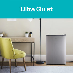 BLACK+DECKER 4.3-cu ft Mini Fridge with Freezer ( Stainless Steel ) ENERGY STAR