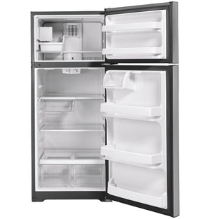 GE 17.5-cu ft Top-Freezer Refrigerator with Ice Maker ( Stainless Steel ) ENERGY STAR Certified