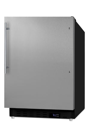 Summit Appliance 3.53-cu ft Built-In Mini Fridge ( Stainless steel door and white cabinet )