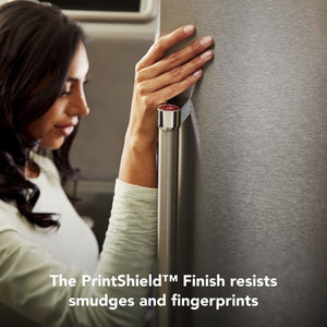 KitchenAid Standard-Depth 27-cu ft 3 -Door French Door Refrigerator with Ice Maker with Water and Ice Dispenser ( Stainless Steel with PrintShield Finish ) ENERGY STAR Certified