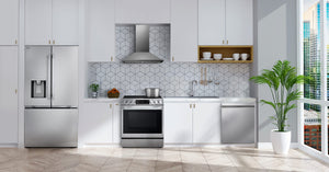 LG Counter-Depth Zero Clearance 23.7-cu ft 3 -Door Smart Compatible French Door Refrigerator with Dual Ice Maker with Water and Ice Dispenser ( PrintProof Stainless Steel ) ENERGY STAR Certified