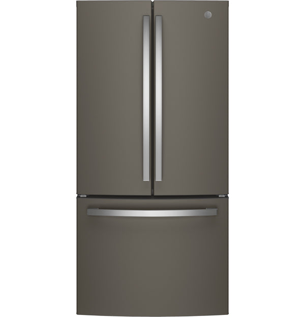 GE Counter-Depth 18.6-cu ft 3 -Door French Door Refrigerator with Ice Maker with Water Dispenser ( Slate ) ENERGY STAR Certified