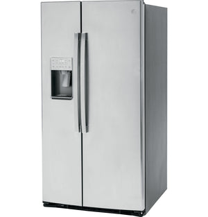 GE Profile 25.3-cu ft Side-by-Side Refrigerator with Ice Maker ,Water and Ice Dispenser ( Stainless Steel ) ENERGY STAR Certified