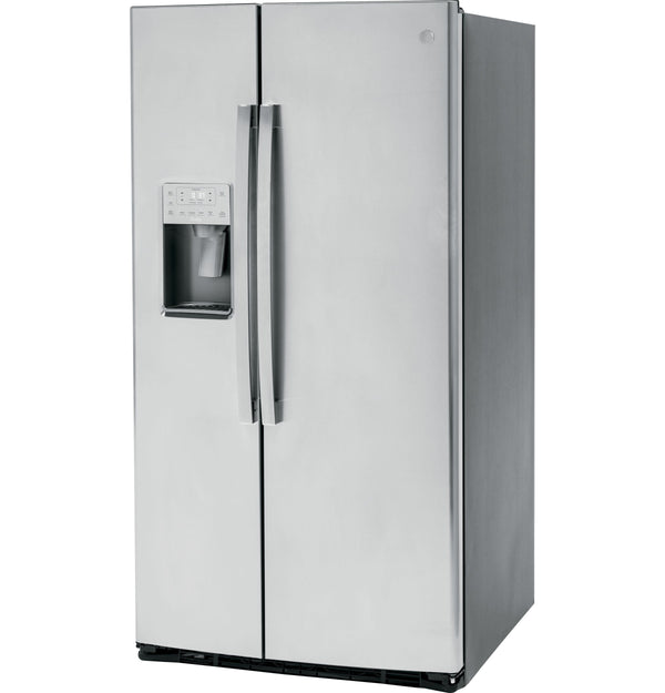 GE Profile 25.3-cu ft Side-by-Side Refrigerator with Ice Maker ,Water and Ice Dispenser ( Stainless Steel ) ENERGY STAR Certified