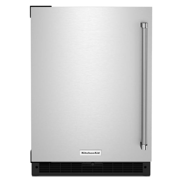 KitchenAid 5-cu ft Built-In Mini Fridge ( Black Cabinet/Stainless Door )