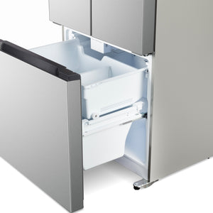 Cosmo Counter-Depth 17.5-cu ft 3 -Door French Door Refrigerator with Ice Maker ( Stainless Steel ) ENERGY STAR Certified