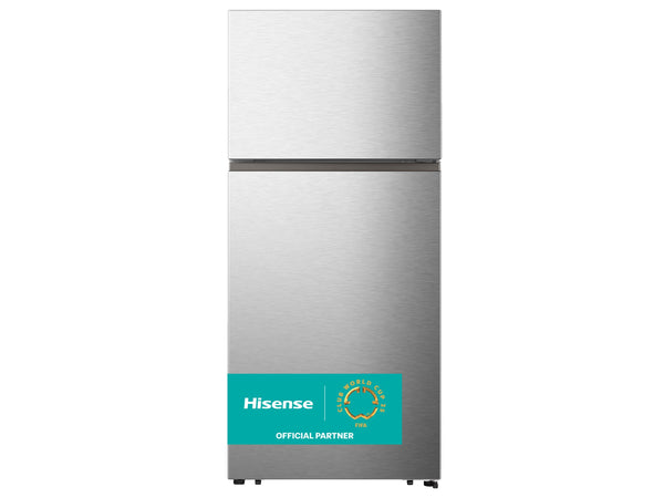 Hisense Top Mount 18-cu ft Top-Freezer Refrigerator ( Stainless Steel ) Garage Ready ENERGY STAR Certified