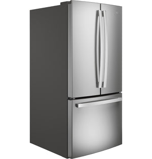 GE Standard-Depth 24.8-cu ft 3 -Door French Door Refrigerator with Ice Maker with Water Dispenser ( Stainless Steel ) ENERGY STAR Certified