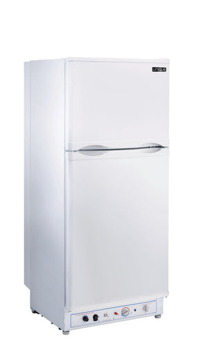 UNIQUE Propane Off-Grid 6.4-cu ft Counter-Depth Top-Freezer Refrigerator ( White )