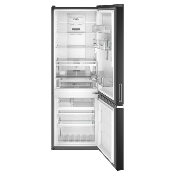 Whirlpool Garage-Ready 12.9-cu ft Counter-Depth Bottom-Freezer Refrigerator Ice Maker Optional (sold separately) ( Black ) Garage Ready