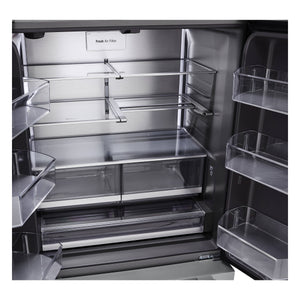 LG STUDIO Counter-Depth 26.5-cu ft 3 -Door Smart Compatible French Door Refrigerator with Ice Maker with Water Dispenser ( PrintProof Stainless Steel ) ENERGY STAR Certified