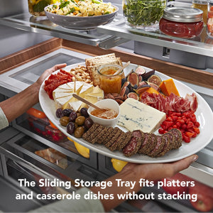 KitchenAid Standard-Depth 27-cu ft 3 -Door French Door Refrigerator with Ice Maker with Water and Ice Dispenser ( Stainless Steel with PrintShield Finish ) ENERGY STAR Certified