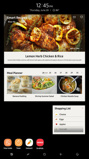 Samsung Family Hub 26.7-cu ft Side-by-Side Refrigerator Smart Compatible with Ice Maker ,Water and Ice Dispenser ( Fingerprint Resistant Stainless Steel ) ENERGY STAR Certified