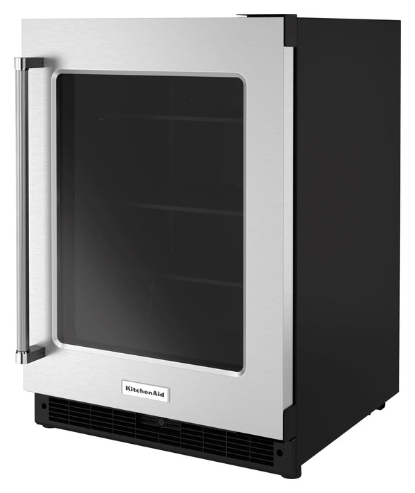 KitchenAid 5.2-cu ft Built-In Mini Fridge ( Stainless Steel )