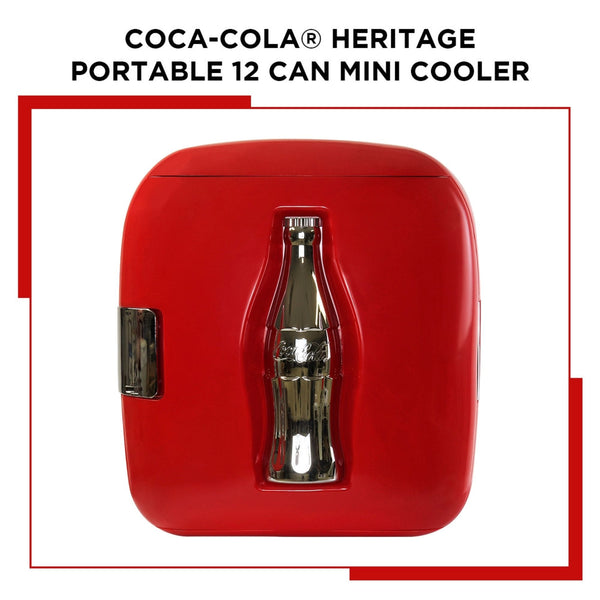 Coca-Cola Heritage 12 Can Portable 7.9L Cooler/Warmer 0.27-cu ft ( Red, Silver )