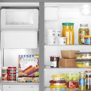 Whirlpool 24.5-cu ft Side-by-Side Refrigerator with Ice Maker ,Water and Ice Dispenser ( Fingerprint Resistant Stainless Steel )