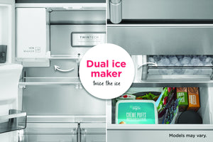 Frigidaire Professional Standard-Depth 27.8-cu ft 3 -Door French Door Refrigerator with Dual Ice Maker with Water and Ice Dispenser ( Smudge-Proof Stainless Steel ) ENERGY STAR Certified